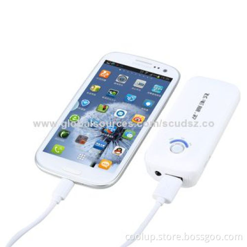 5,200mAh Small Size Charger for iPhone, 5V/1,000mAh Input, Sized 74.6x54.9x23.9mm